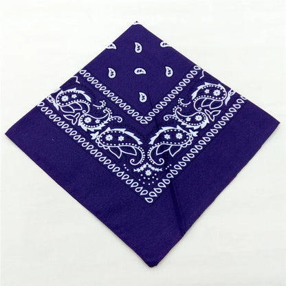 Bandana Carré Hip Hop en Coton – 54x54 cm, Imprimé Paisley - BLACKBEARD OUTDOOR INDUSTRIES