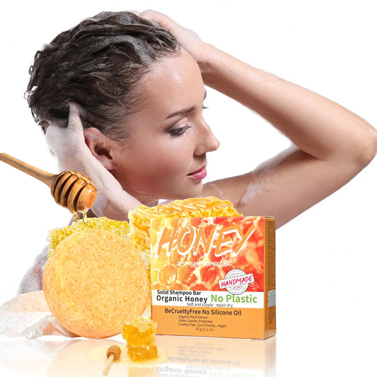 Shampooing Solide Nourrissant au Miel – Savon Artisanal pour Cheveux Forts et Équilibrés - BLACKBEARD OUTDOOR INDUSTRIES