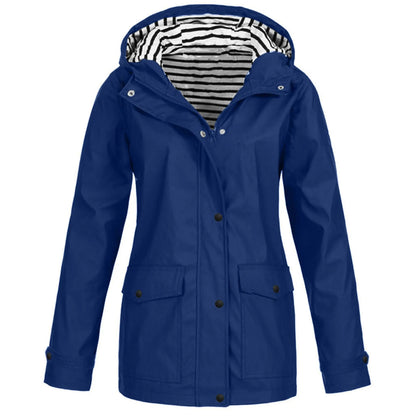 Veste Imperméable et Thermorégulatrice pour Femme - Coupe-Vent avec Capuche, Idéale pour la Randonnée et l'Escalade en Montagne - BLACKBEARD OUTDOOR INDUSTRIES