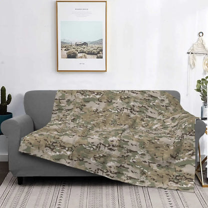 Couverture Multicam en Velours – Plaid Camouflage Militaire Multifonction, Douce et Légère - BLACKBEARD OUTDOOR INDUSTRIES