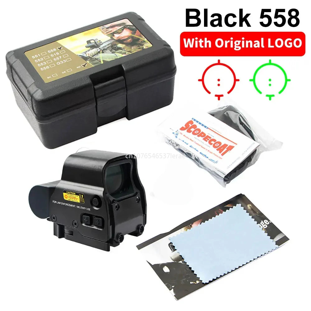 Viseur Holographique 558 avec Magnificateur G33/G43 3X ou G45 5X – Lunette Tactique pour Rail 20 mm – Airsoft, Chasse, Tir Ma boutique