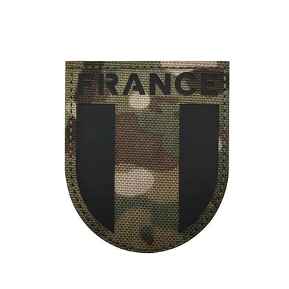 Patch Drapeau France IR Réfléchissant – Badge Tactique Brodé pour Casquette, Sac, Brassard - BLACKBEARD OUTDOOR INDUSTRIES