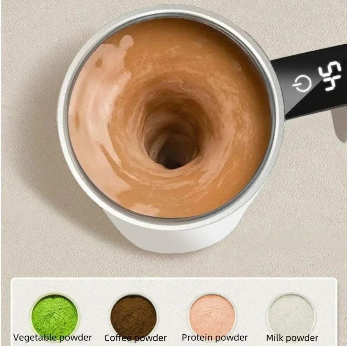 380ML Mini Electric Coffee Self Mixing Mug IP67 Waterproof Food Safe Coffee Mug USB Rechargeable Automatic Magnetic Cup For Tea BLACKBEARD OUTDOOR INDUSTRIES