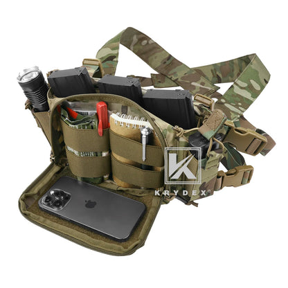 KRYDEX Tactical Flatpack D3 Backpack & D3CR Chest Rig Vest - Système modulable Camouflage pour Chasse, Airsoft et Activités Extérieures BLACKBEARD OUTDOOR INDUSTRIES
