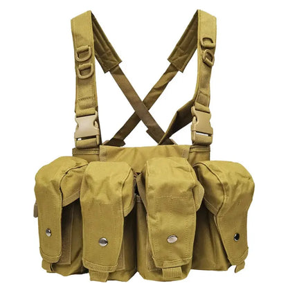 Chest Rig Tactique Universel – 7 Poches – Tissu Renforcé 800D Ma boutique