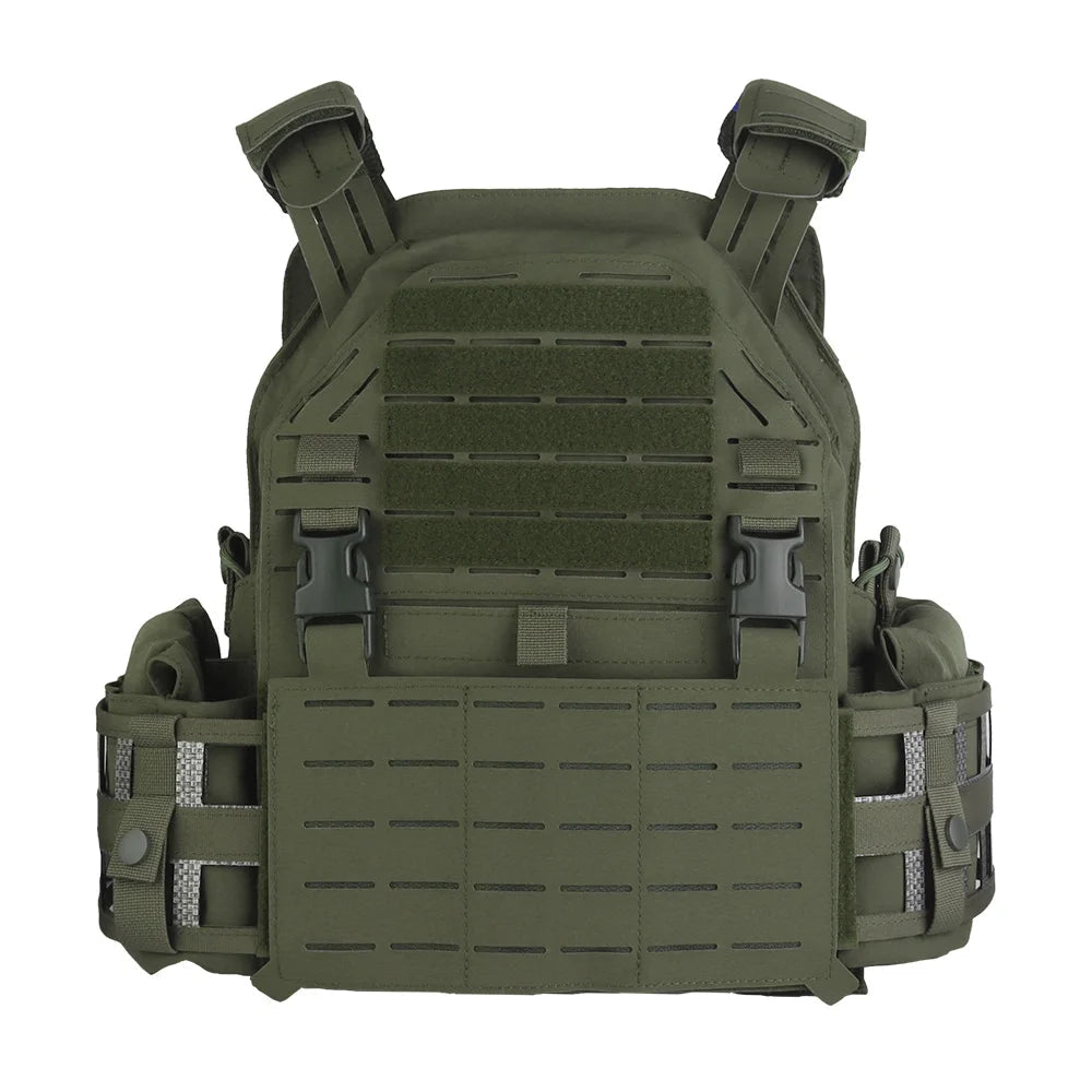 Gilet Porte-Plat Nylon LG4 Multifonction avec Plaque Frontale Remplaçable – Système MOLLE, Gilet de Combat pour Chasse et Entraînement BLACKBEARD OUTDOOR INDUSTRIES