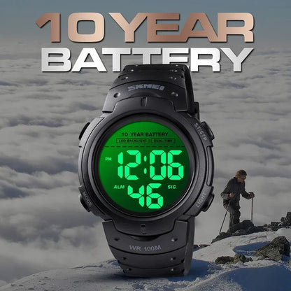 SKMEI 1560 – Montre Digitale Homme 100M Étanche - BLACKBEARD OUTDOOR INDUSTRIES