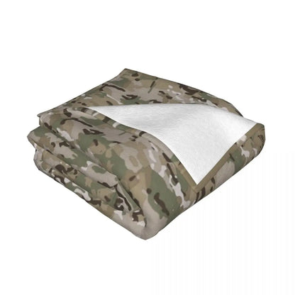 Couverture Multicam en Velours – Plaid Camouflage Militaire Multifonction, Douce et Légère - BLACKBEARD OUTDOOR INDUSTRIES