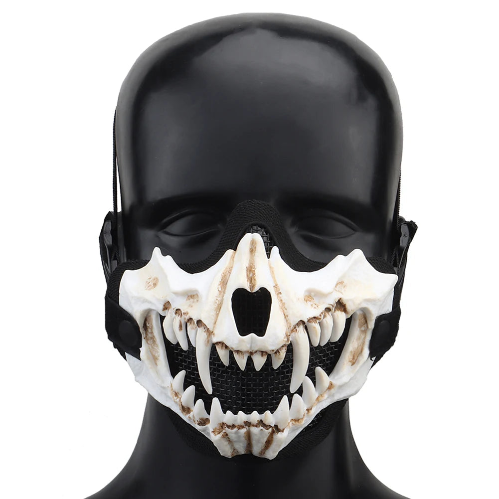 Masque Cosplay Airsoft avec Dents - Masque de Protection Multifonction pour Jeu de Rôle, Paintball et Halloween BLACKBEARD OUTDOOR INDUSTRIES