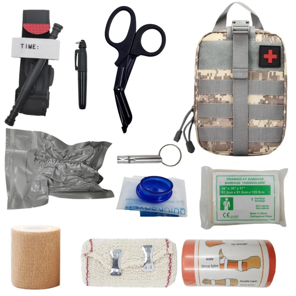 Kit de Premiers Secours Tactique – IFAK EMT Militaire avec Poche MOLLE Ma boutique