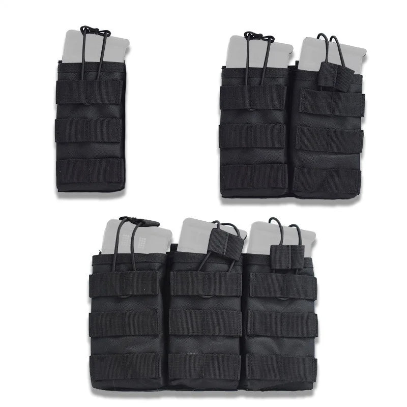 Poche Tactique MOLLE – Porte-Chargeur Simple, Double ou Triple – Compatible M4/M16/AR15 - BLACKBEARD OUTDOOR INDUSTRIES