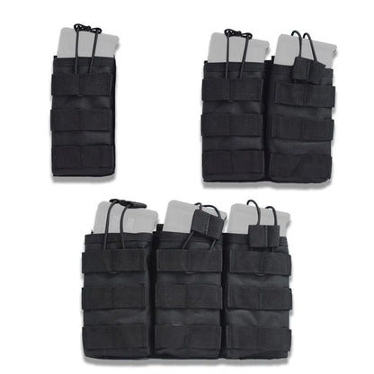Poche Tactique MOLLE – Porte-Chargeur Simple, Double ou Triple – Compatible M4/M16/AR15 - BLACKBEARD OUTDOOR INDUSTRIES