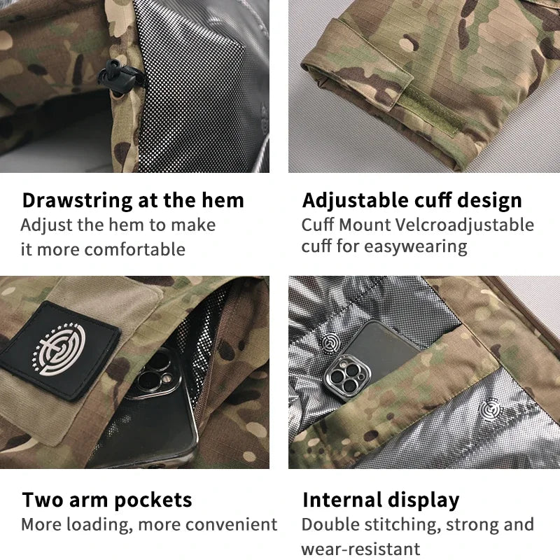 Ensemble d’Hiver Chasse Outdoor – Veste et Pantalon Camouflage Épais, Chauds, Imperméables, Uniforme Tactique Résistant à l’Usure - BLACKBEARD OUTDOOR INDUSTRIES