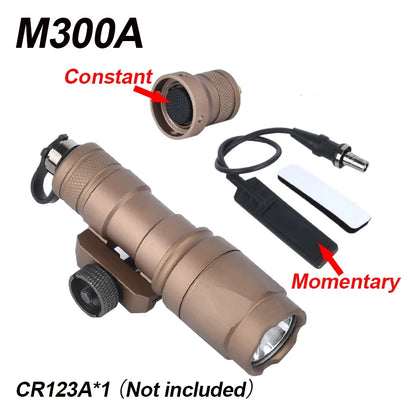 Lampe Tactique WADSN M300A / M600C Type SureFire – LED Haute Puissance pour Rail 20mm Picatinny - BLACKBEARD OUTDOOR INDUSTRIES
