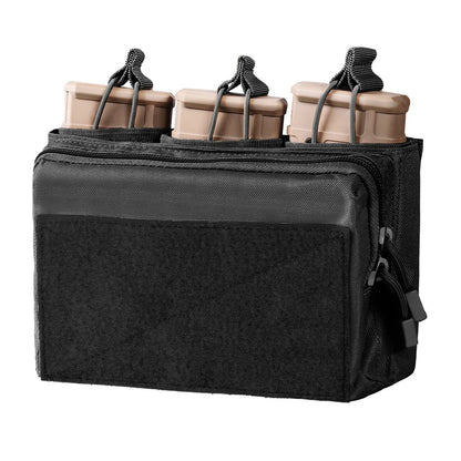 Poche à Chargeurs Tactique 5.56/.223 7.62mm pour M4 M16 AK AR avec Molle - Poche Triple à Accès Rapide BLACKBEARD OUTDOOR INDUSTRIES