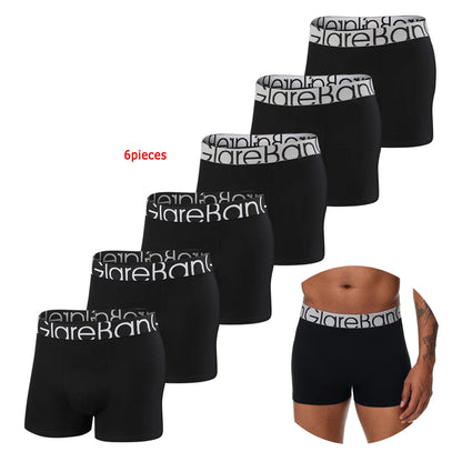 Pack de 6 Boxers Noirs pour Hommes - Sous-vêtements Doux et Respirants BLACKBEARD OUTDOOR INDUSTRIES