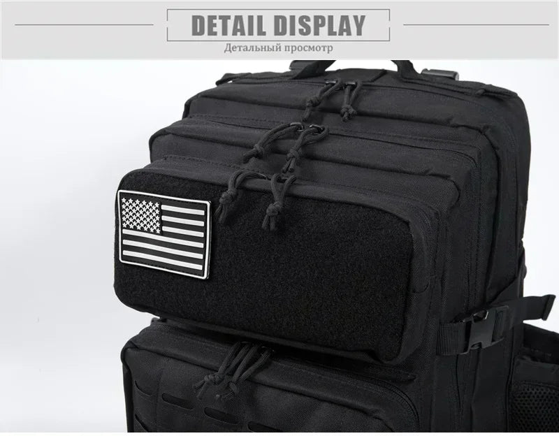 Sac à Dos Tactique 25L / 45L pour Homme et Femme – Laser Cut MOLLE, Sac Polyvalent pour Randonnée, École et Gym - BLACKBEARD OUTDOOR INDUSTRIES