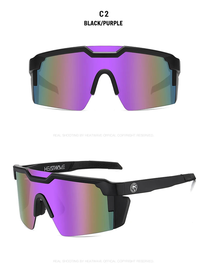 Lunettes de Soleil Heat Wave – Sport Cyclisme Style Conjugué, Polarisées, Anti-reflet, UV400 – Pour Homme & Femme - BLACKBEARD OUTDOOR INDUSTRIES