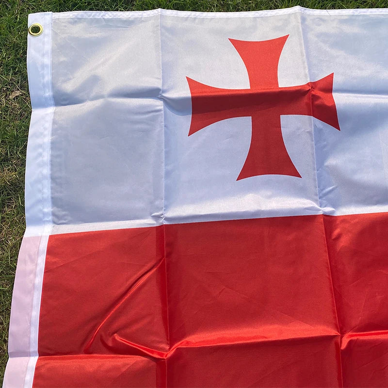 Drapeau de la Géorgie 90x150 cm – Bannière en Polyester Imprimée des Deux Côtés pour Décoration BLACKBEARD OUTDOOR INDUSTRIES