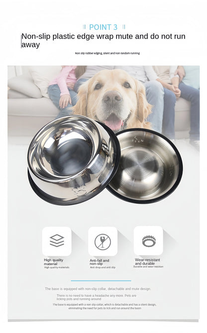 Gamelle Inox pour Chien et Chat – 6 Tailles Disponibles Robuste • Facile à Nettoyer • Multi-usages Ma boutique