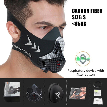 Masque d’Entraînement Sportif – Édition Élévation | Course, Fitness, Cyclisme – Style Noir 2.0 - BLACKBEARD OUTDOOR INDUSTRIES