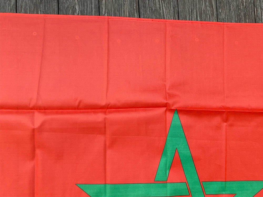 Drapeau du Maroc - 90 x 150 cm - Bannière de décoration murale BLACKBEARD OUTDOOR INDUSTRIES