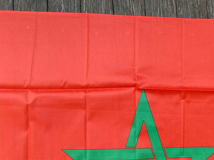 Drapeau du Maroc - 90 x 150 cm - Bannière de décoration murale BLACKBEARD OUTDOOR INDUSTRIES