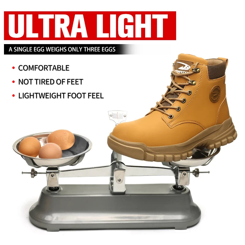 Chaussures de Sécurité Homme et Femme - Sneakers Anti-écrasement avec Embout Métallique, Bottes de Travail Indestructibles pour Construction - BLACKBEARD OUTDOOR INDUSTRIES