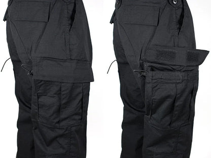 Ensemble Uniforme Tactique BDU Noir – Chemise et Pantalon de Combat pour Homme - BLACKBEARD OUTDOOR INDUSTRIES