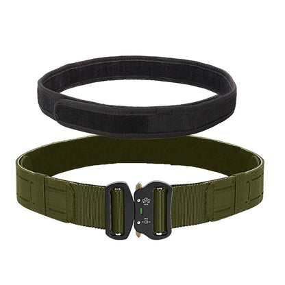Ceinturon Tactique LOOP – Nylon Haute Qualité avec Boucle Métal, Multicam, Noir, Kaki Ma boutique