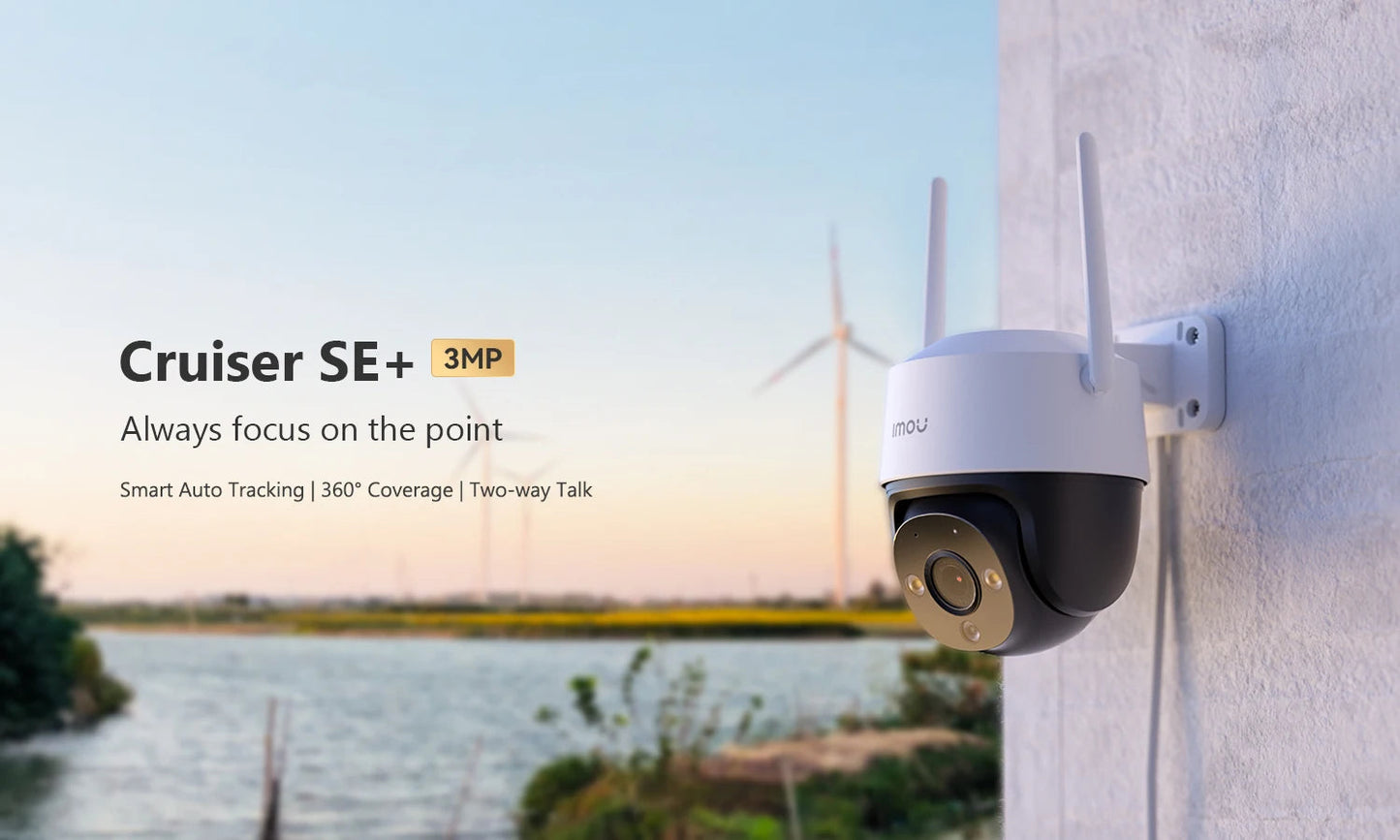 Caméra Extérieure Wi-Fi IMOU Cruiser SE+ – 4MP – Vision Nocturne Couleur – Détection Humaine IA – Zoom x8 – 360° – Étanche IP66 Ma boutique