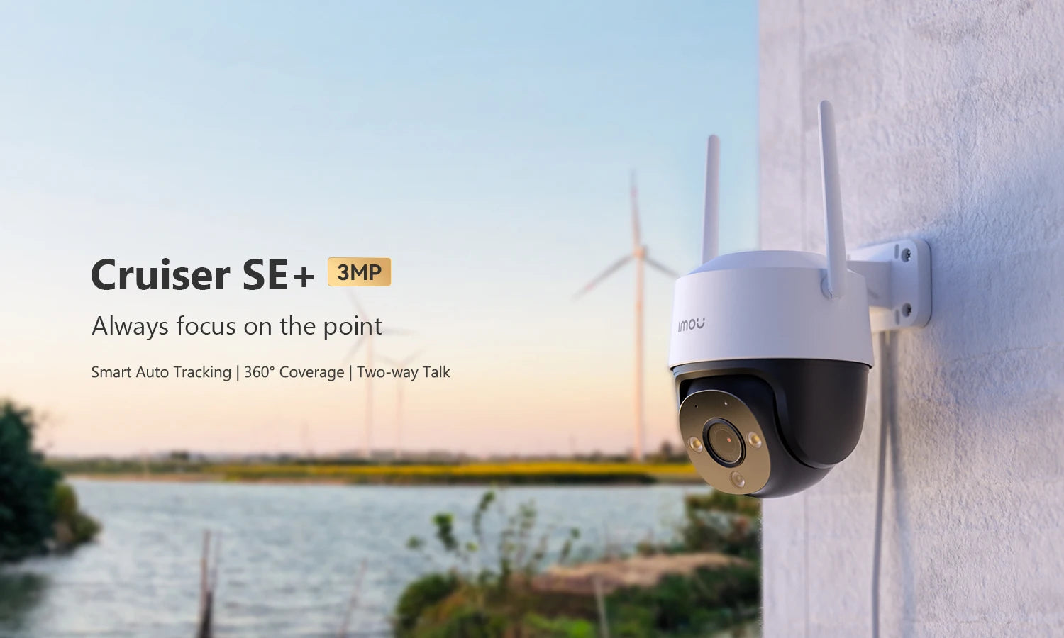 Caméra Extérieure Wi-Fi IMOU Cruiser SE+ – 4MP – Vision Nocturne Couleur – Détection Humaine IA – Zoom x8 – 360° – Étanche IP66 Ma boutique