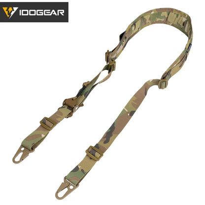 Sangle Tactique IDOGEAR – Modèle Slingster 2 Points – Ajustement Rapide – Coloris Ranger Green - BLACKBEARD OUTDOOR INDUSTRIES
