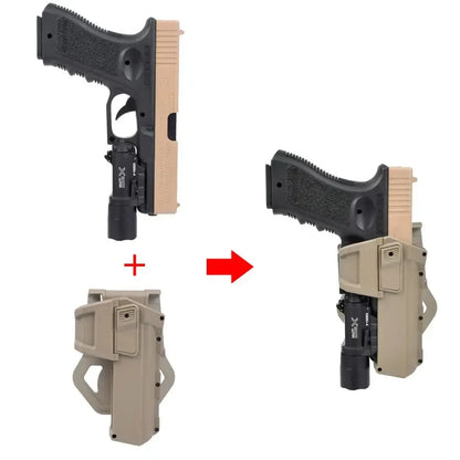 Holster Tactique pour Pistolet Glock 17/18/19 et Colt M1911 – Compatible X300/X400 Lampe/Tactical Laser Ma boutique