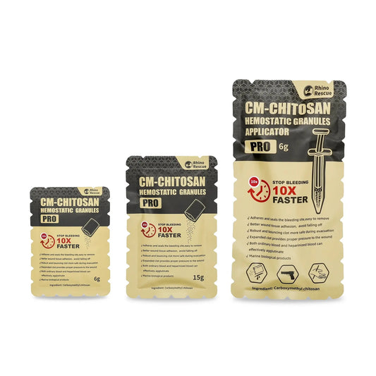 Poudre Hémostatique Granulée au Chitosane – RHINO RESCUE – 6g / 15g – Contrôle Rapide des Saignements Ma boutique