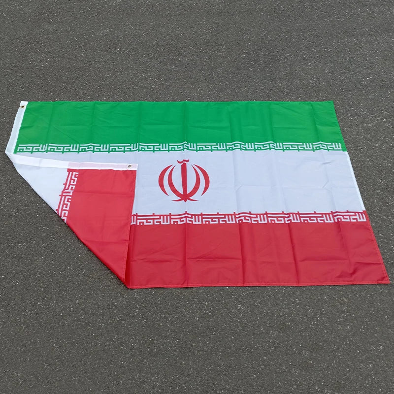Drapeau de l'Iran - 3x5ft (90x150 cm) - Bannières en polyester BLACKBEARD OUTDOOR INDUSTRIES