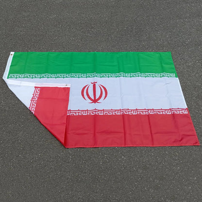 Drapeau de l'Iran - 3x5ft (90x150 cm) - Bannières en polyester BLACKBEARD OUTDOOR INDUSTRIES