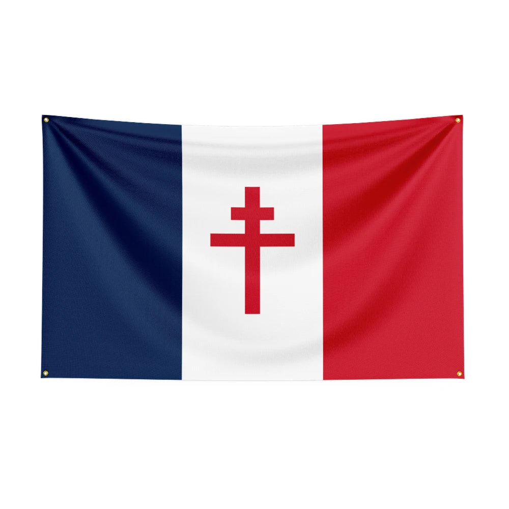 Drapeau de la France Libre 1940-1944 (3x5 pieds) BLACKBEARD OUTDOOR INDUSTRIES