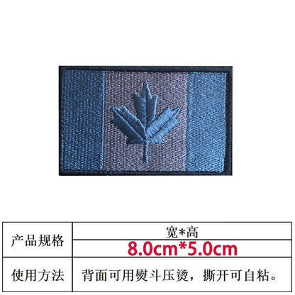 Patch Drapeau Canada – Brodé avec Velcro ou à Coudre - BLACKBEARD OUTDOOR INDUSTRIES