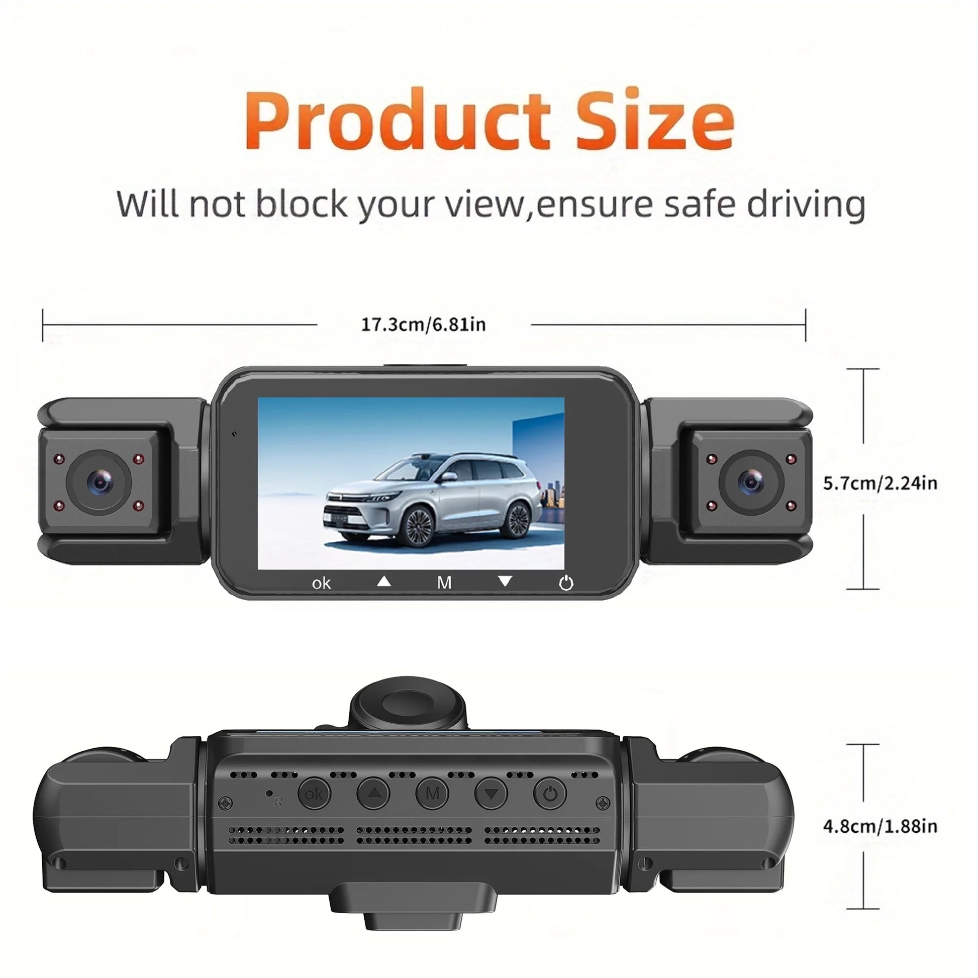 📷 Caméra Voiture 4 Canaux 1080P – GMAIPOP DVR avec Vision Nocturne, WiFi & Enregistrement 360° Ma boutique