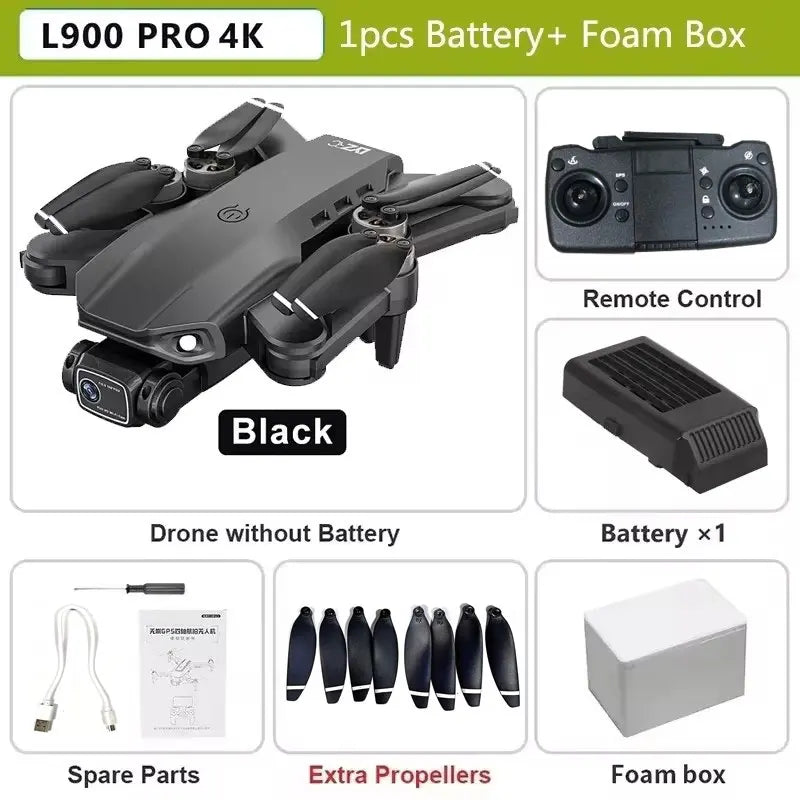 🚁 Drone L900 Pro 4K GPS – Caméra HD, Pliable, Facile à Utiliser Ma boutique
