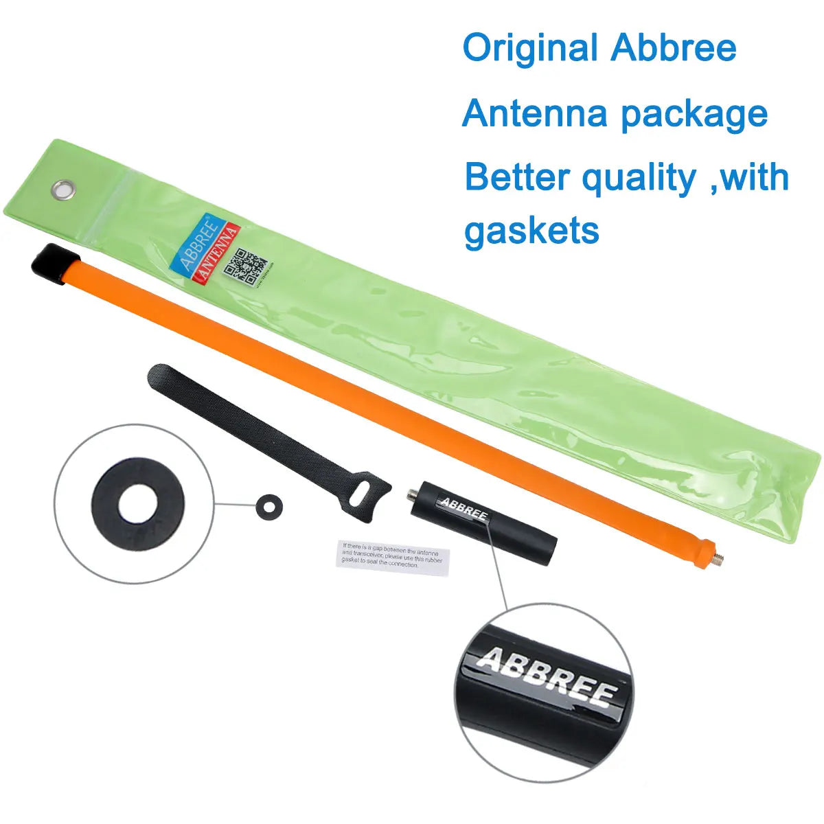 Antenne tactique rabattable ABBREE CS SMA Femelle 144/430MHz Dual Band pour BAOFENG UV-5R, UV-5RH, Quansheng UV-K5, et autres Talkies-Walkies - BLACKBEARD OUTDOOR INDUSTRIES