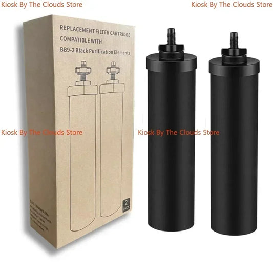 Filtres de Remplacement BB9-2 – 2 Pièces de Filtre à Charbon Actif Compatible avec le Système de Filtration d'Eau Gravity Black Berkey - BLACKBEARD OUTDOOR INDUSTRIES