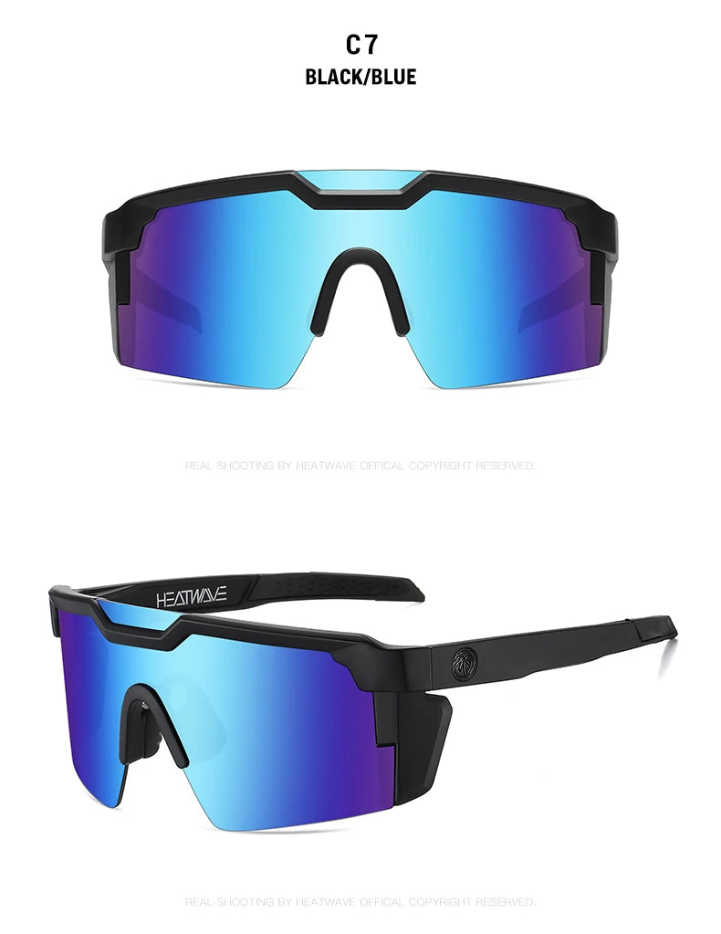 Lunettes de Soleil Heat Wave – Sport Cyclisme Style Conjugué, Polarisées, Anti-reflet, UV400 – Pour Homme & Femme - BLACKBEARD OUTDOOR INDUSTRIES