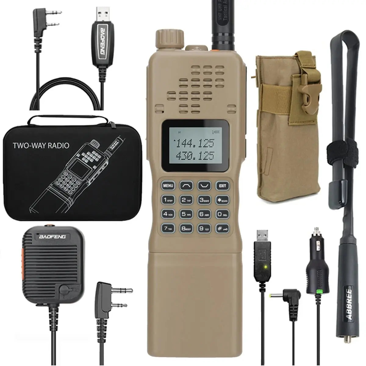 Baofeng AR-152 – Radio Tactique Puissante 25W | Batterie 12000 mAh | Portée jusqu'à 15 kml Longue portée  type AN PRC-152 Ma boutique