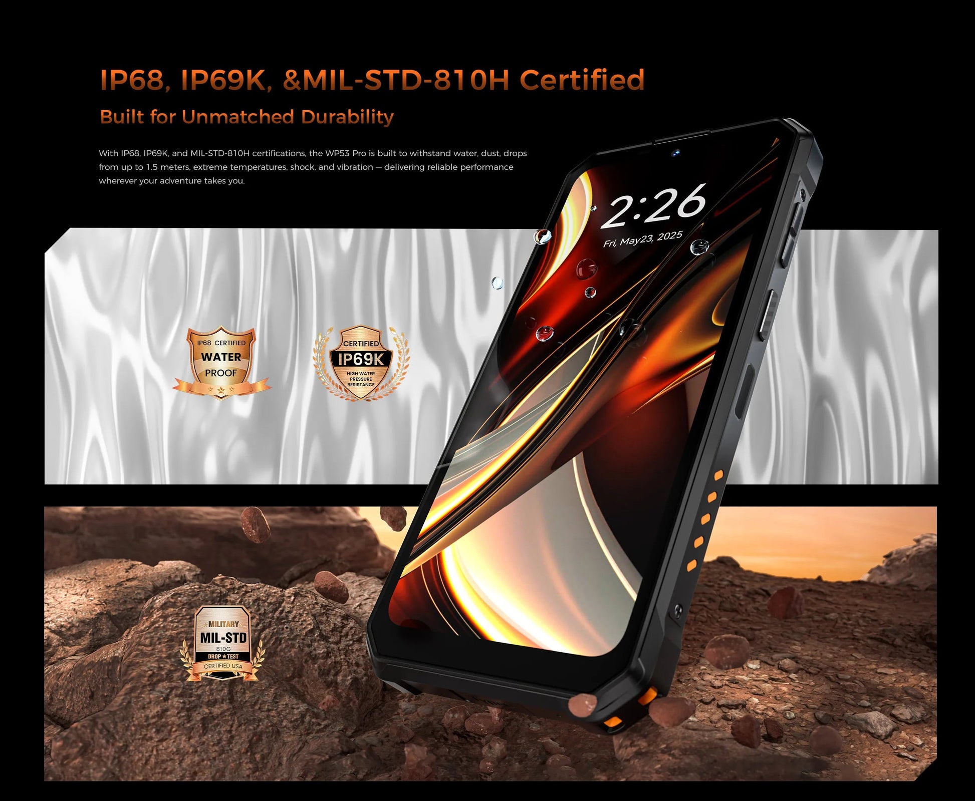 【NEW】OUKITEL WP53 PRO Rugged Phone, 24GB+256GB 11000mAh Android 15 6.52" NFC 50MP Cell Phone BLACKBEARD OUTDOOR INDUSTRIES