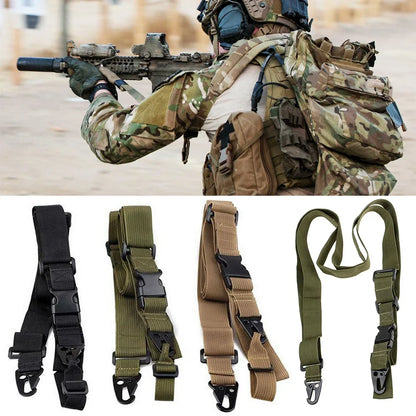 Sangle Tactique pour Fusil – 1, 2 ou 3 Points – Réglable avec Élastique Bungee - BLACKBEARD OUTDOOR INDUSTRIES