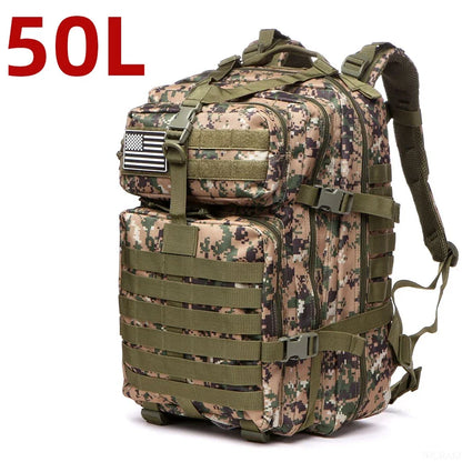 Sac à Dos Thuram 25L/50L – Nylon Résistant et Imperméable, Sac Tactique pour Sports, Randonnée, Pêche, Chasse et Camping - BLACKBEARD OUTDOOR INDUSTRIES