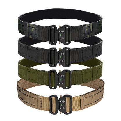 Ceinturon Tactique LOOP – Nylon Haute Qualité avec Boucle Métal, Multicam, Noir, Kaki Ma boutique