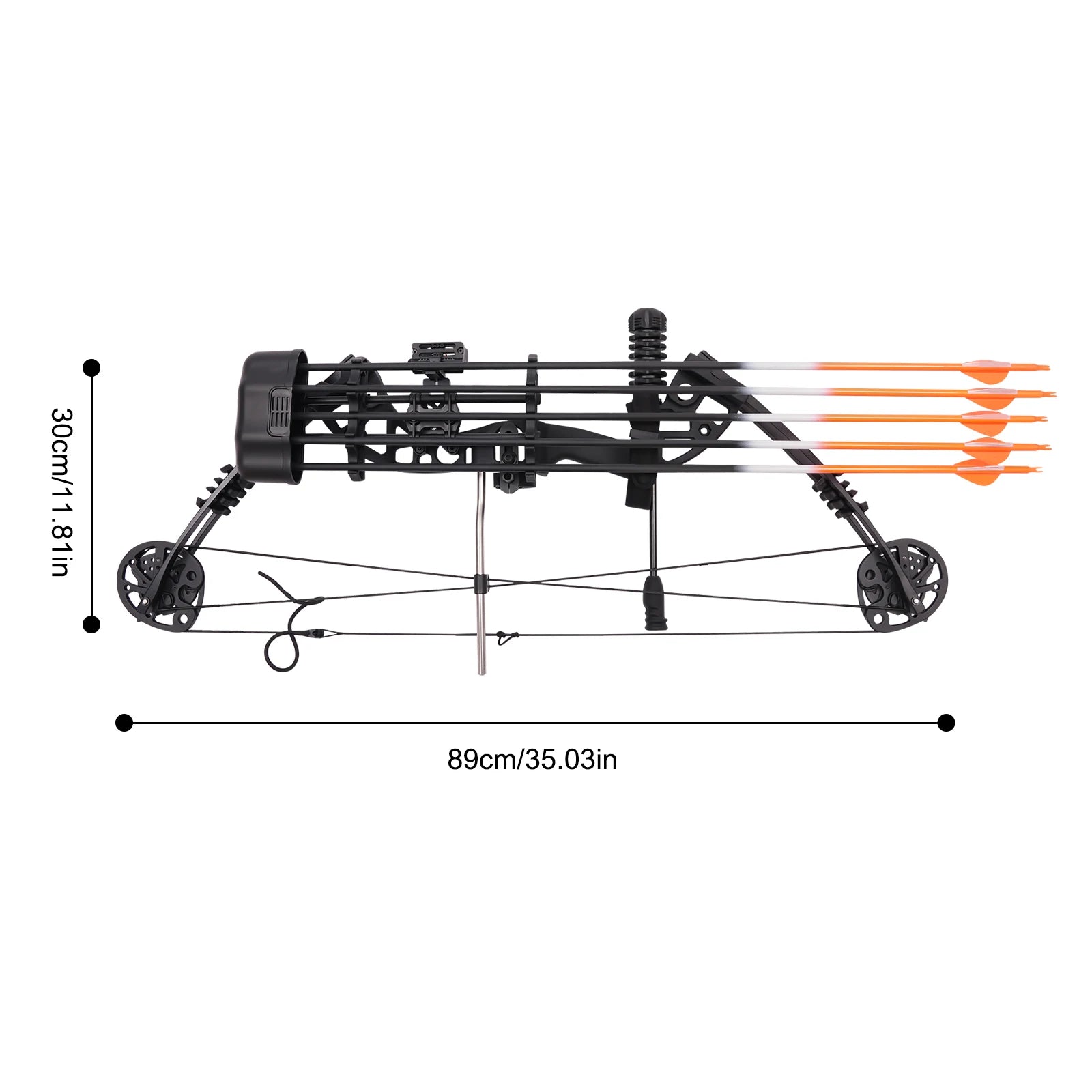 Compound Bow Arrow Kit 30~60lbs Set Including 12 Arrows 10 Sheets of Bullseye Paper Black Archery Hunting Bow Set BLACKBEARD OUTDOOR INDUSTRIES
